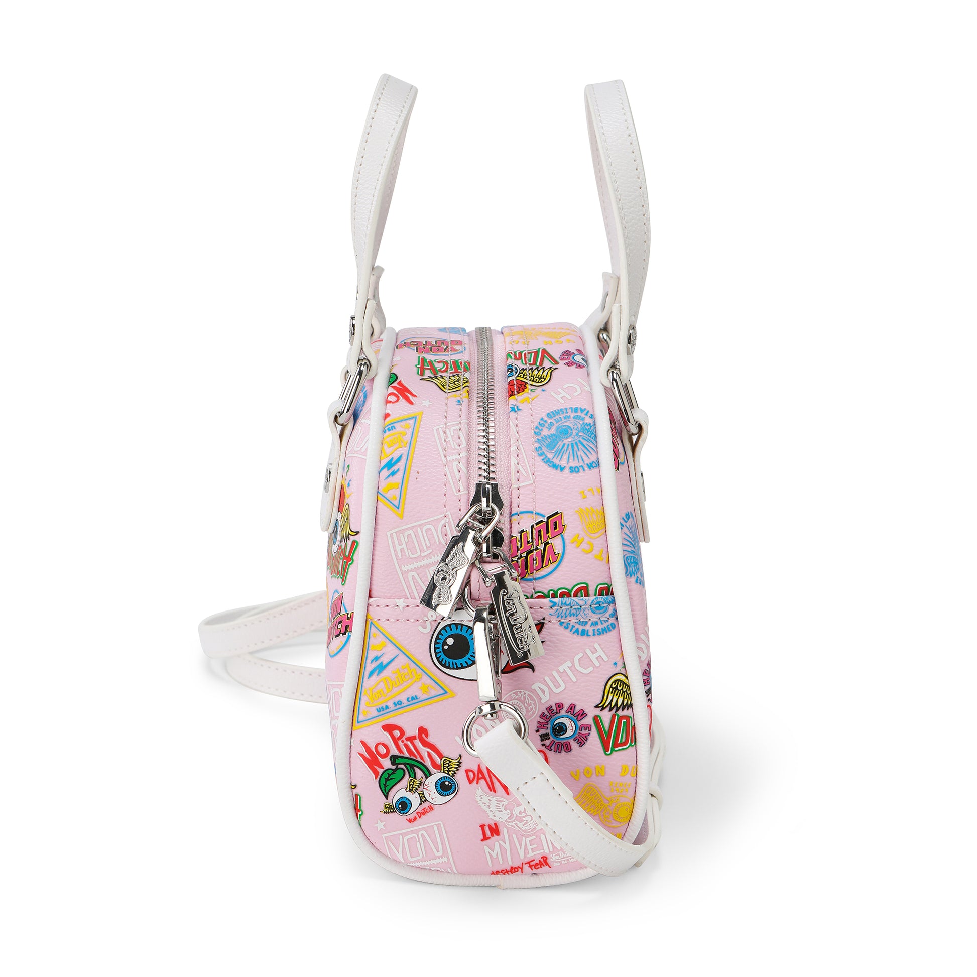 Von Dutch Jax Bowling Bag – Light Pink