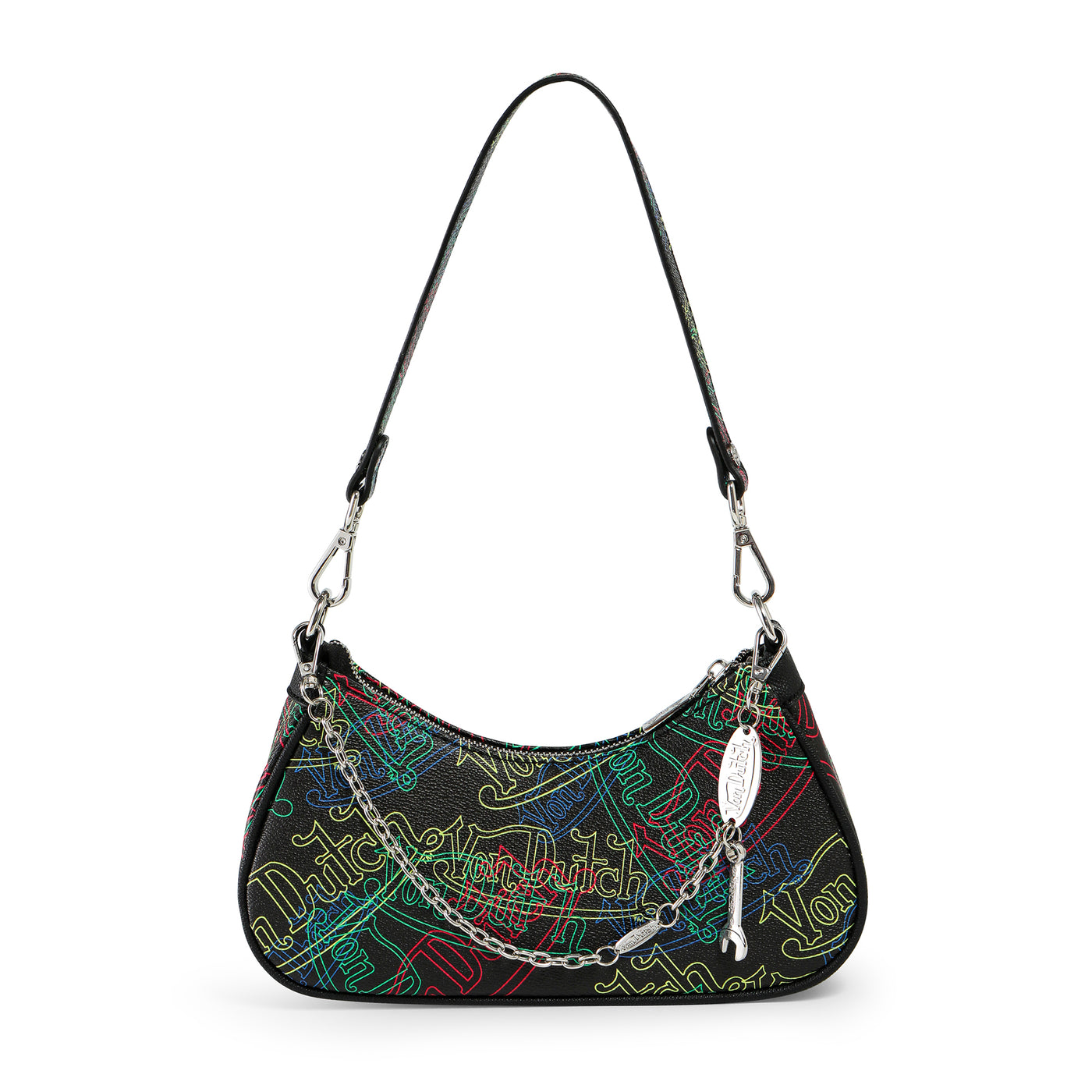 Von Dutch Neon Logo Shoulder Bag