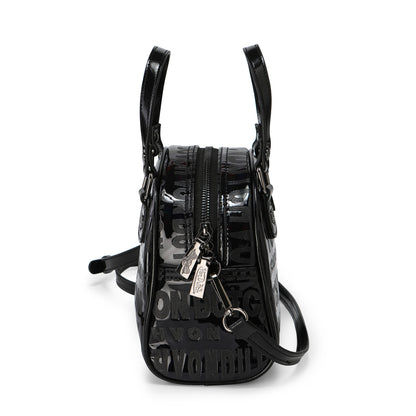 Von Dutch Black 'Onyx' Reflective Bowling Bag