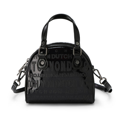 Von Dutch Black 'Onyx' Reflective Bowling Bag