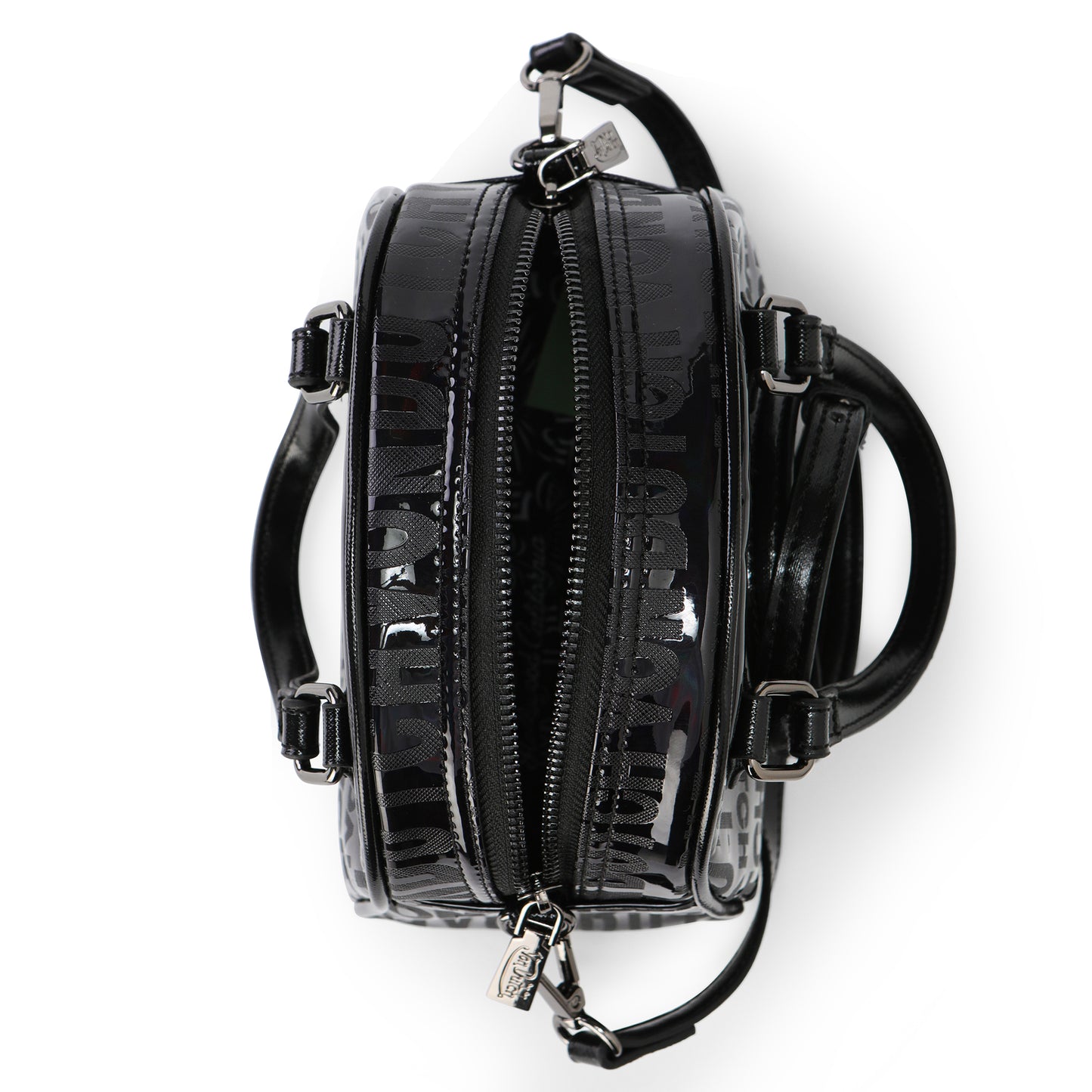 Von Dutch Black 'Onyx' Reflective Bowling Bag