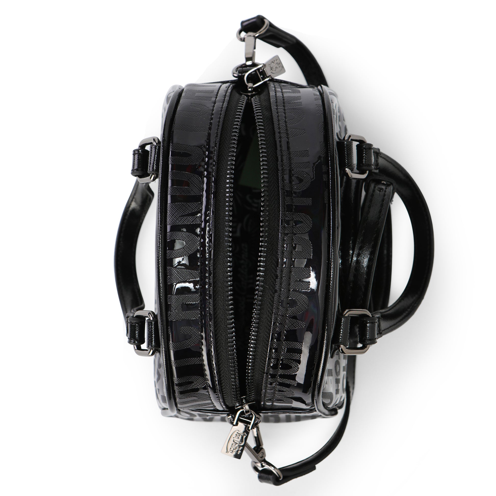 Von Dutch Black 'Onyx' Reflective Bowling Bag