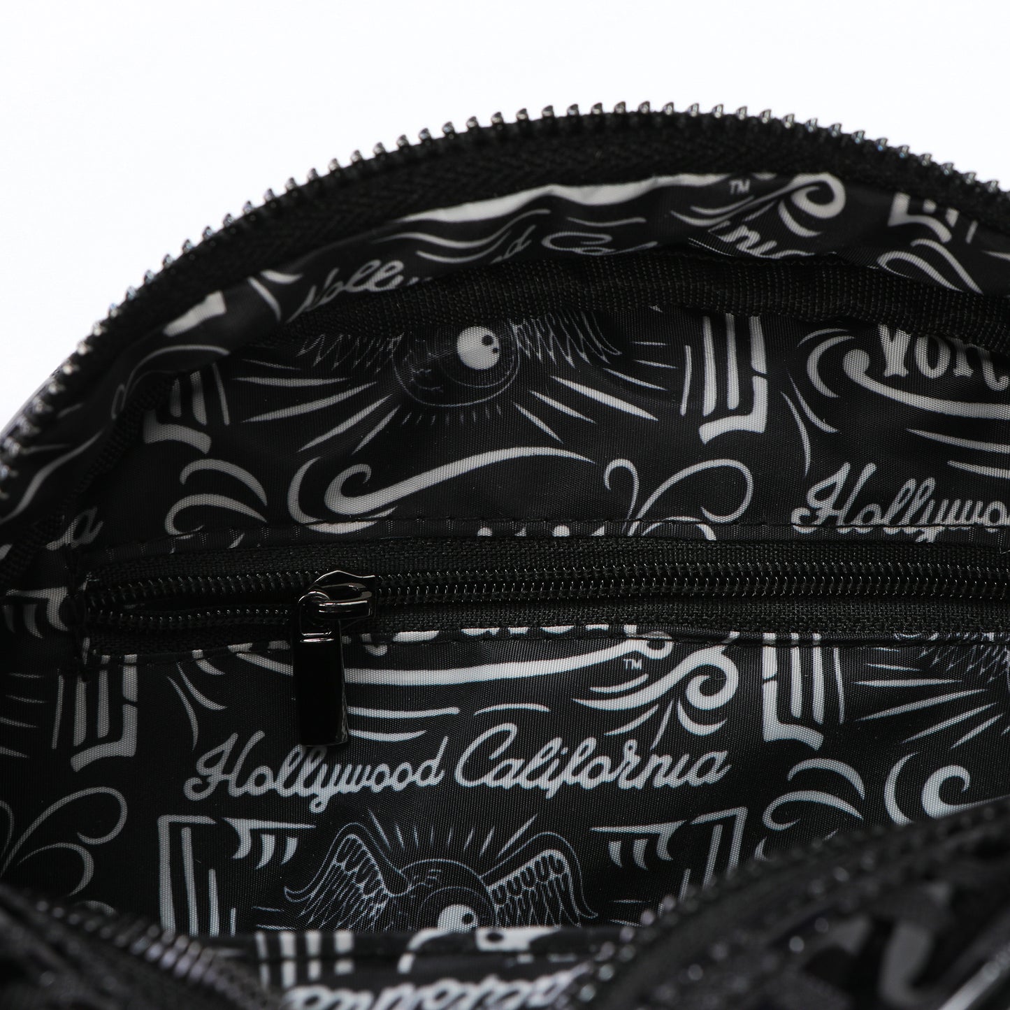 Von Dutch Black 'Onyx' Reflective Bowling Bag