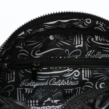 Von Dutch Black 'Onyx' Reflective Bowling Bag