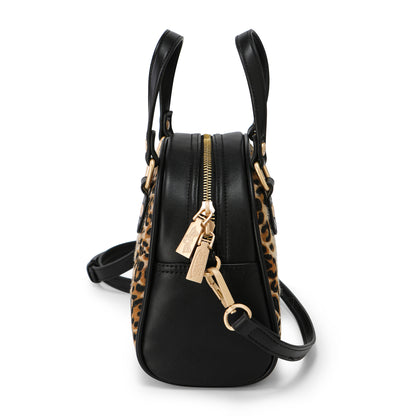 Leopard Vegan Pony Hair Cheetah Bowling Bag