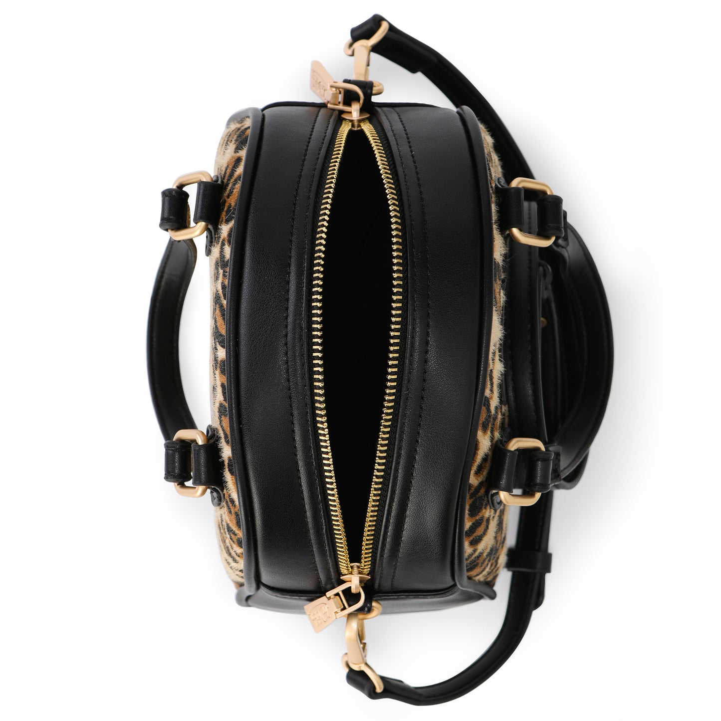 Leopard Vegan Pony Hair Cheetah Bowling Bag