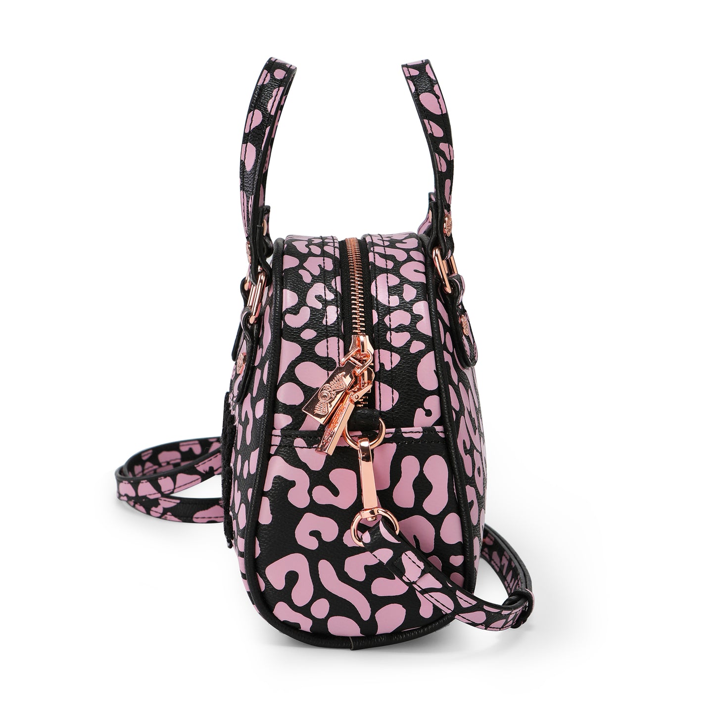Von Dutch Cheetah Pink Bowling Bag