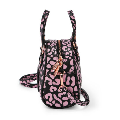 Von Dutch Cheetah Pink Bowling Bag