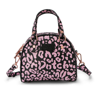 Von Dutch Cheetah Pink Bowling Bag