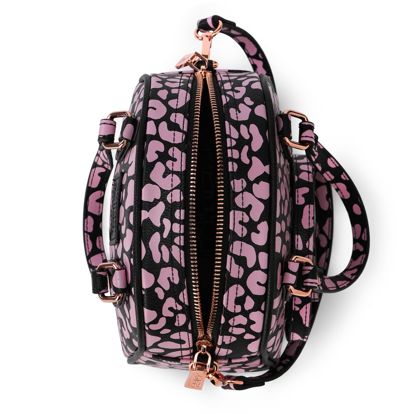 Von Dutch Cheetah Pink Bowling Bag