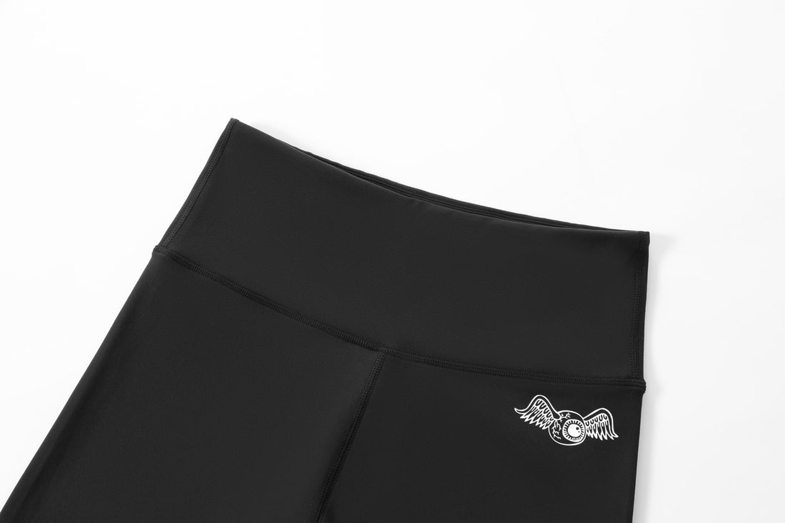 Women's Biker Short - Black w/ White Script — image 6