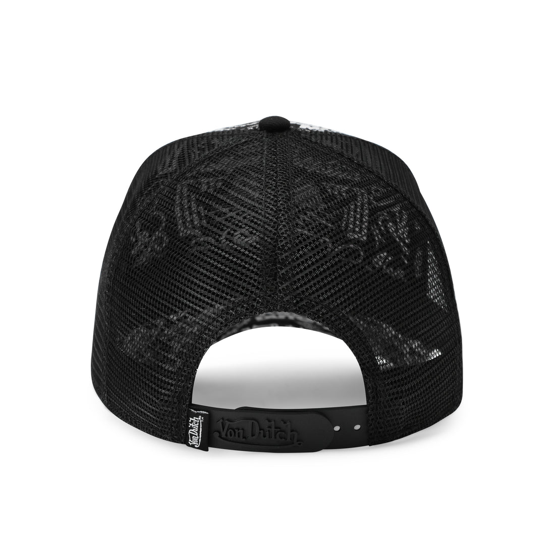 Logo Stamp Trucker Hat - Black and White — image 5