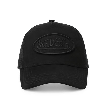Suede Trucker Hat - Triple Black