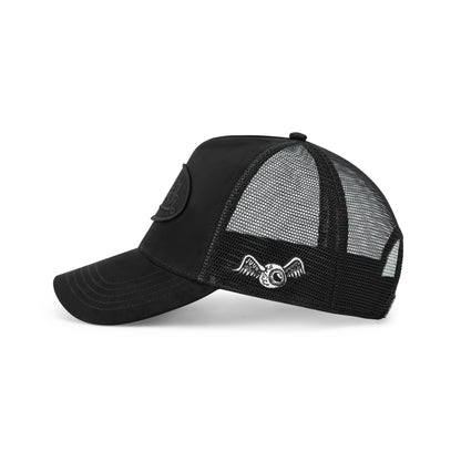 Suede Trucker Hat - Triple Black