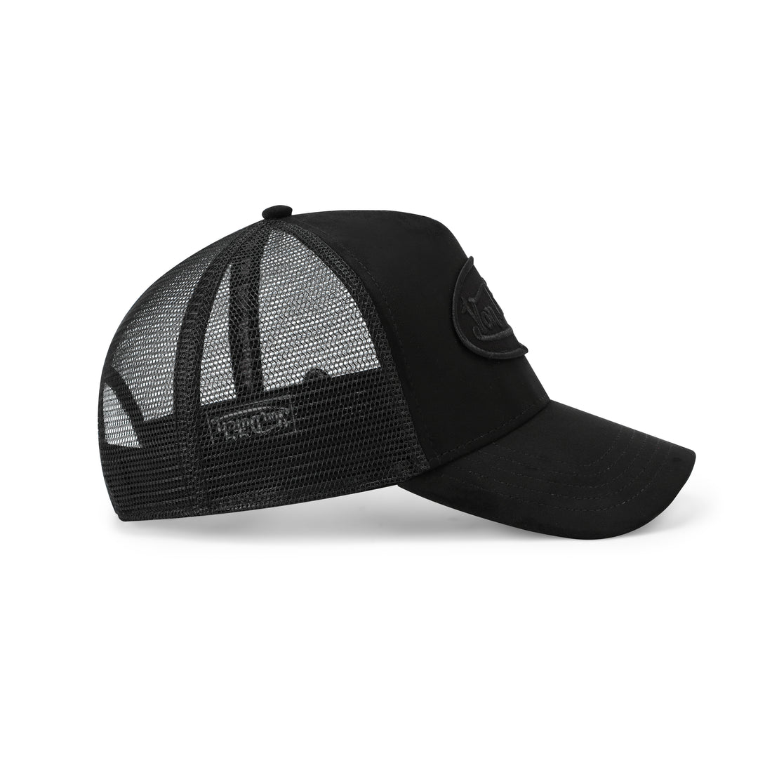 Suede Trucker Hat - Triple Black