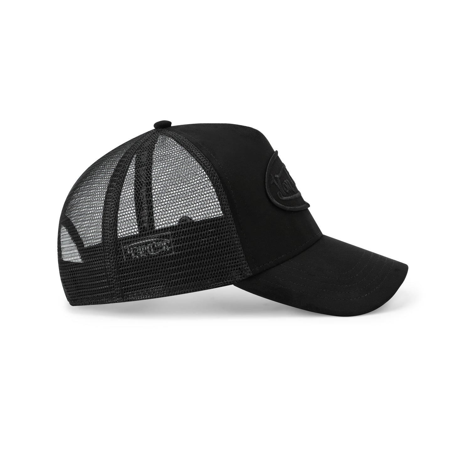 Suede Trucker Hat - Triple Black