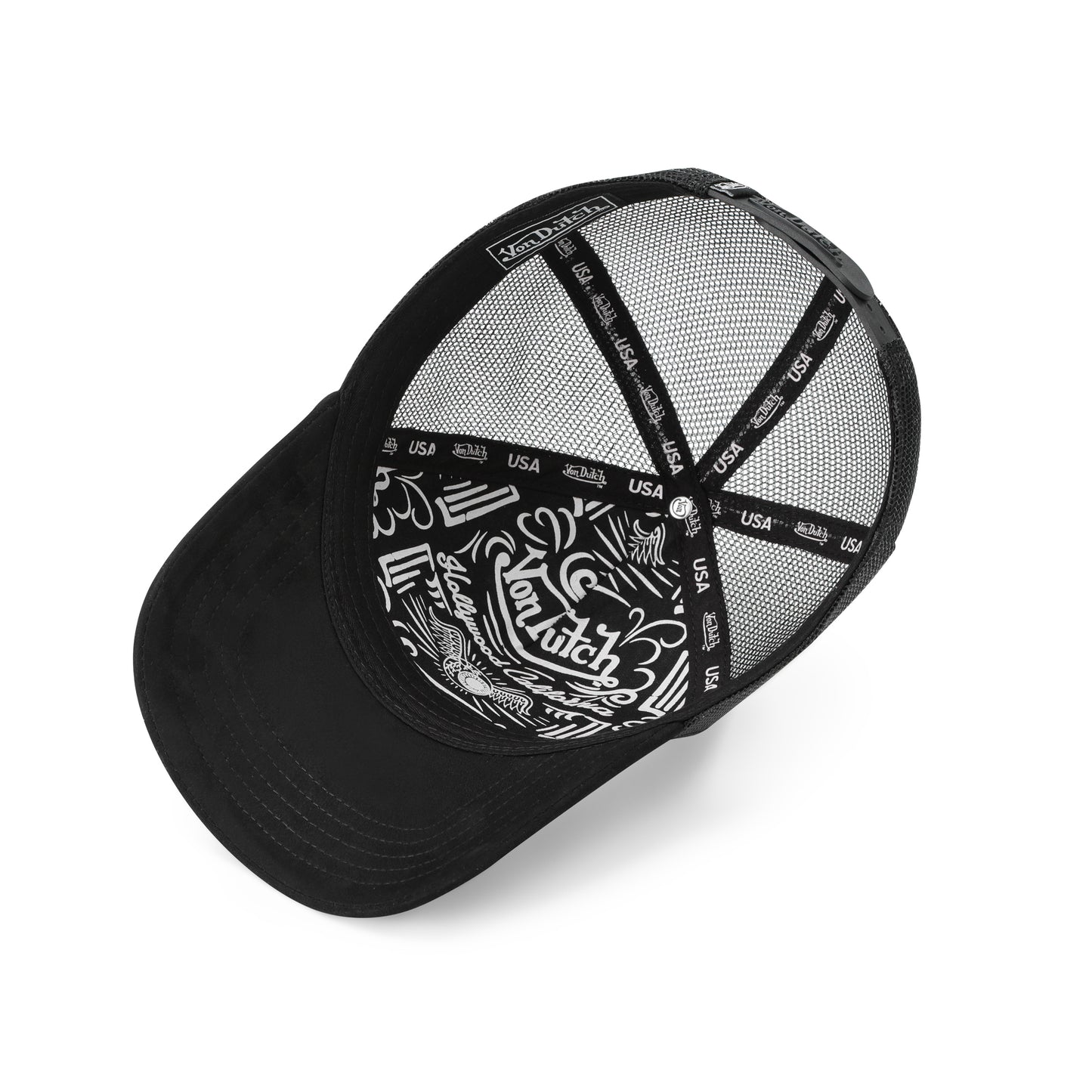 Suede Trucker Hat - Triple Black