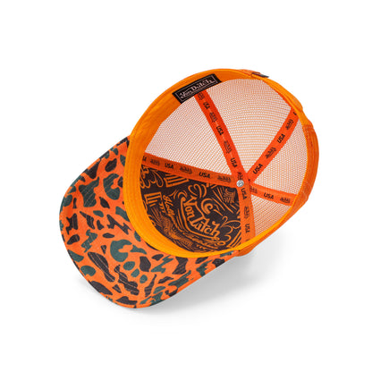 Suede Trucker Hat -  242 Orange Camo