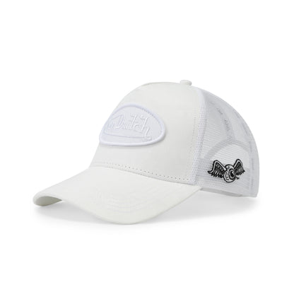 Suede Trucker Hat - Triple White