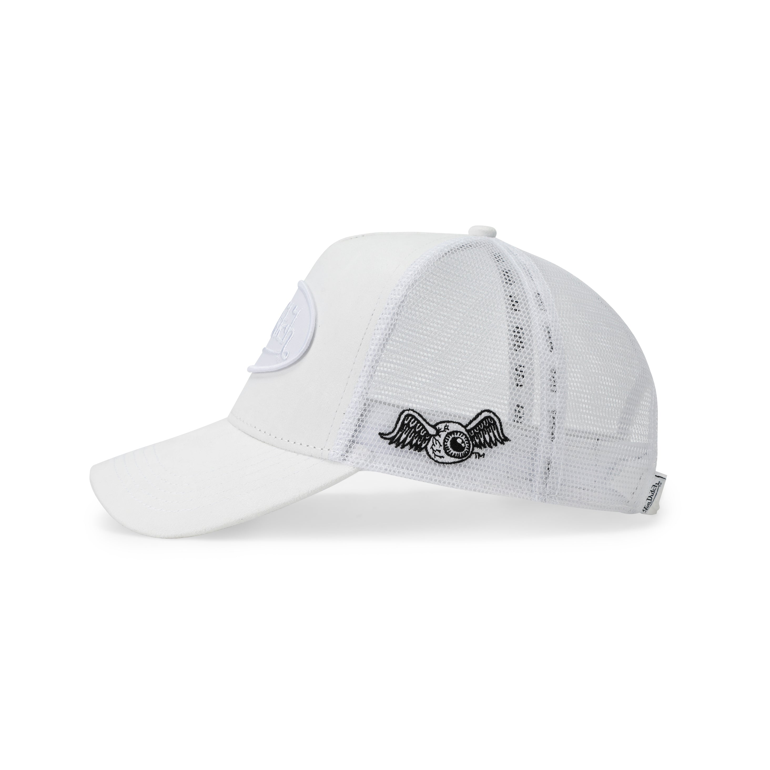 Suede Trucker Hat - Triple White | Von Dutch