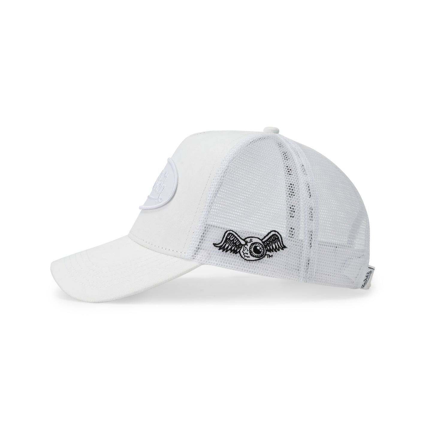 Suede Trucker Hat - Triple White
