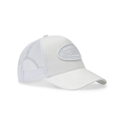 Suede Trucker Hat - Triple White