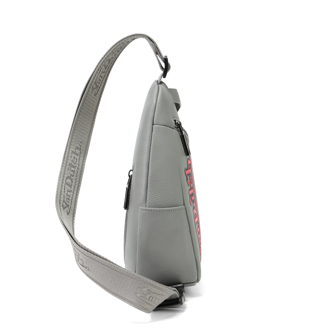 Men's Sling Bag - Grey and Red — image 7
