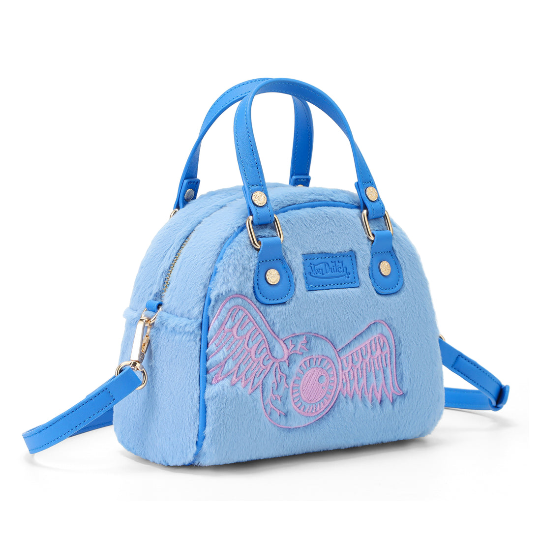Blue and Pink Furry Bowling Bag — image 5