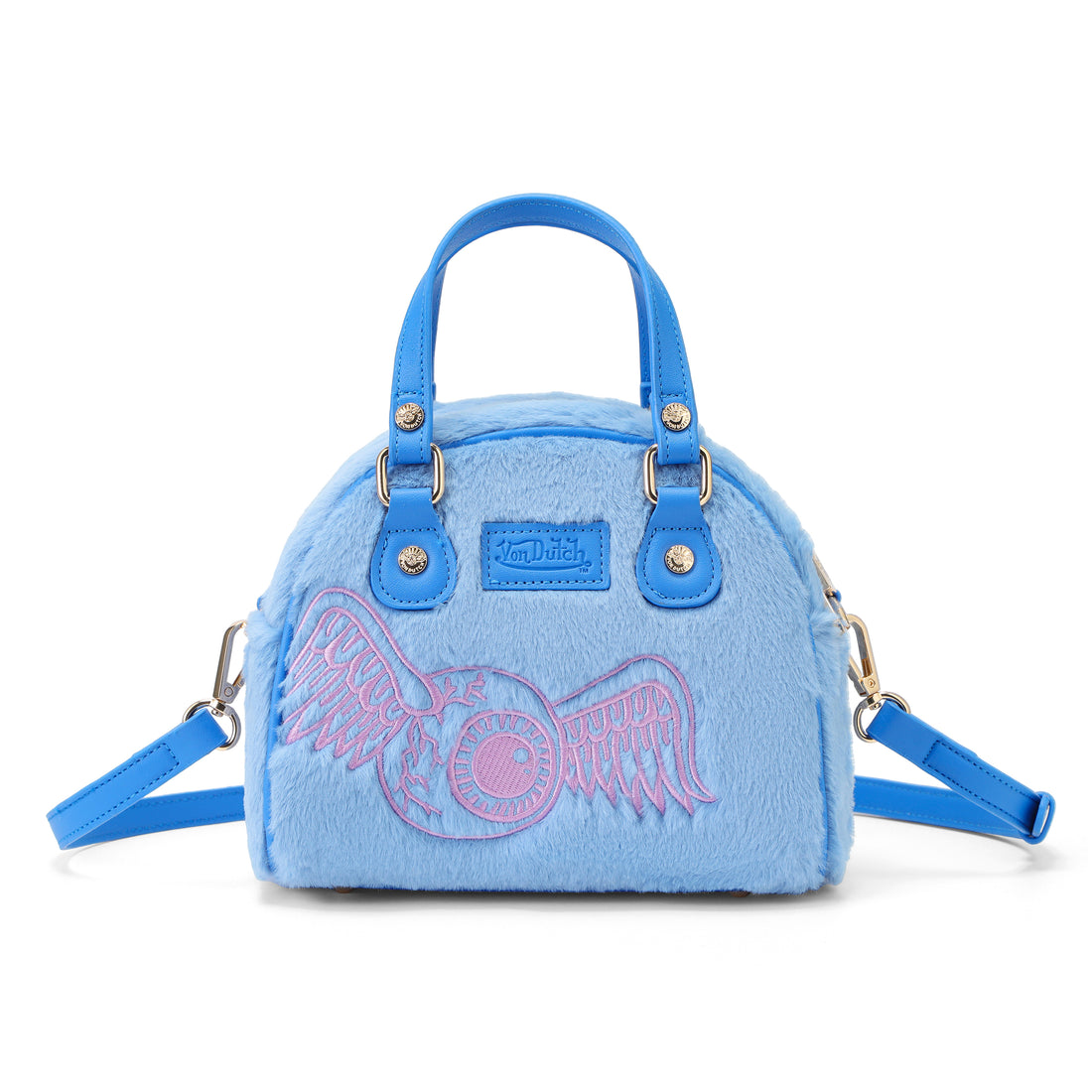 Blue and Pink Furry Bowling Bag — image 6