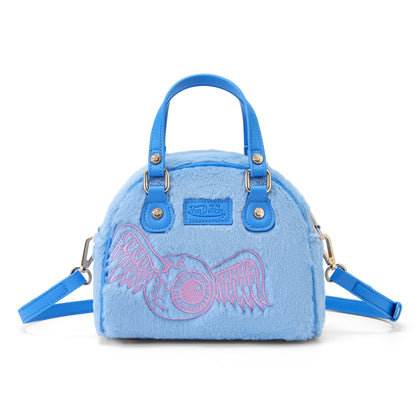 Blue and Pink Furry Bowling Bag