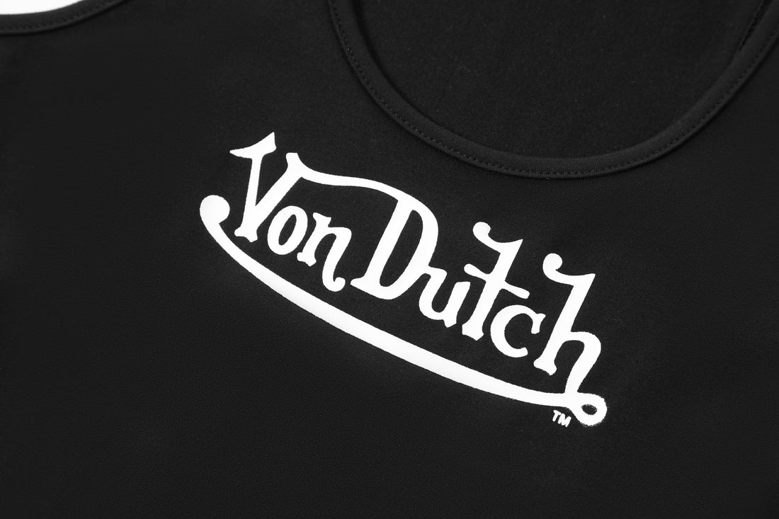 Women's Active Tank Tops - Black w/ White Script — image 7
