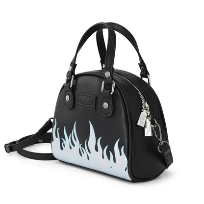 Von Dutch City of Angels Silver Blue Small Bowling Bag