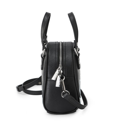 Von Dutch City of Angels Silver Blue Small Bowling Bag