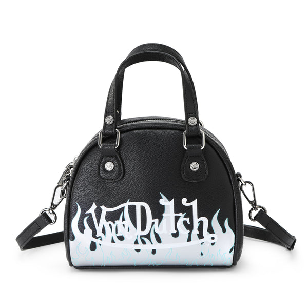 Von Dutch City of Angels Silver Blue Small Bowling Bag