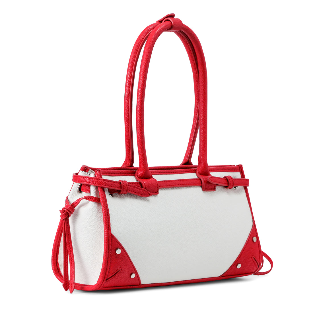 Lane Shoulder Bag - White Red