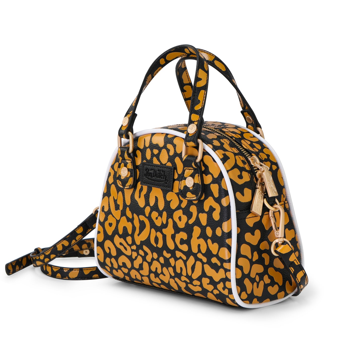 Von Dutch Orange Cheetah Bowling Bag