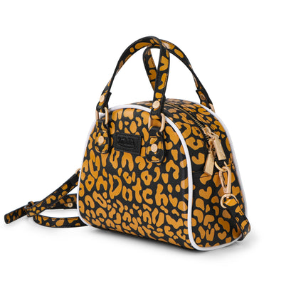 Von Dutch Orange Cheetah Bowling Bag
