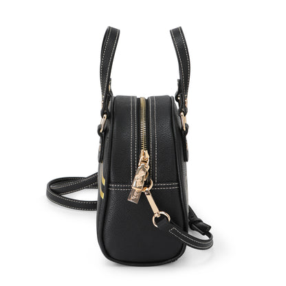 Von Dutch Racing Stripe Black & Gold Bowling Bag