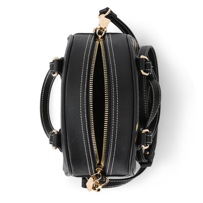 Von Dutch Racing Stripe Black & Gold Bowling Bag