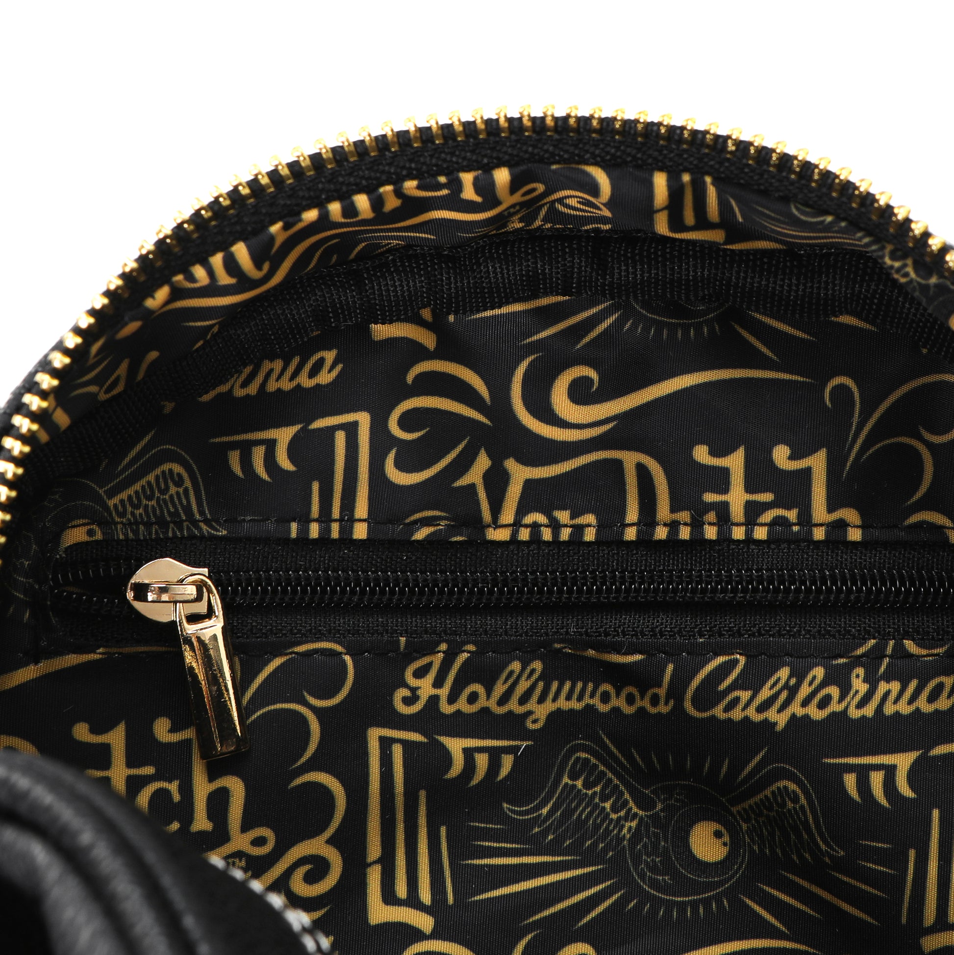 Von Dutch Racing Stripe Black & Gold Bowling Bag