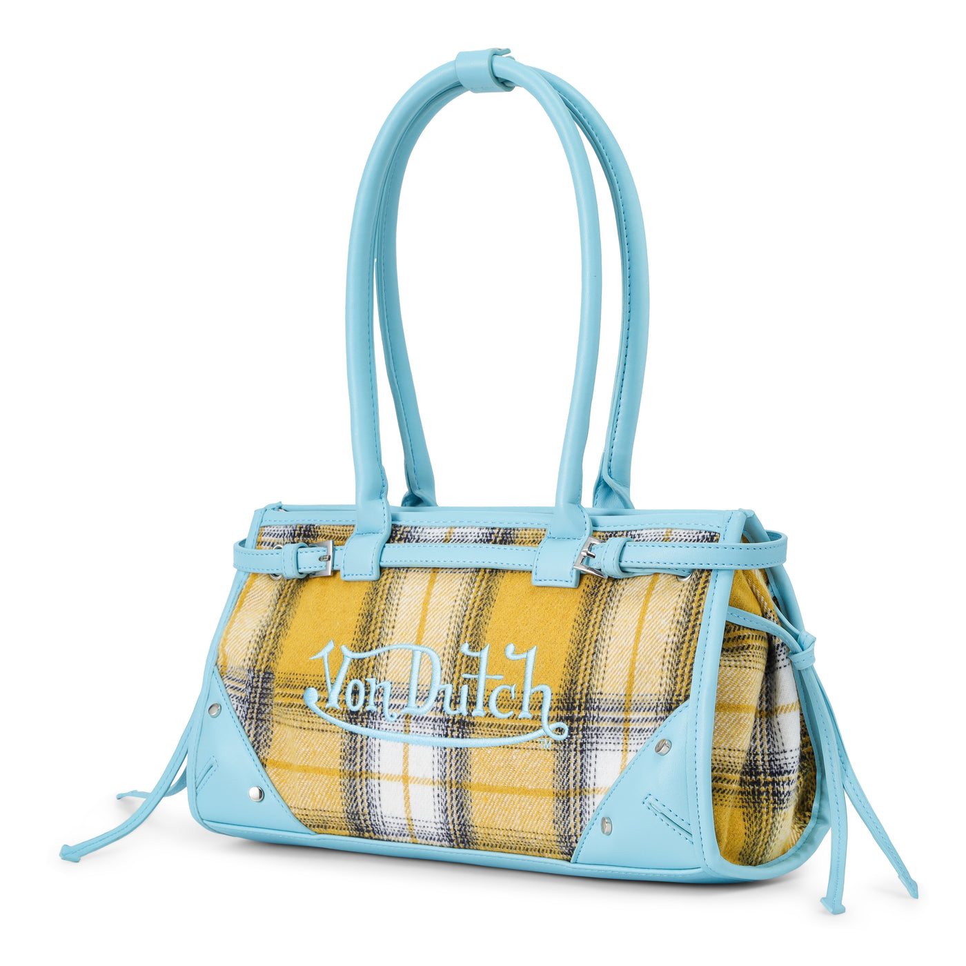 Von Dutch Lane Shoulder Bag-Plaid