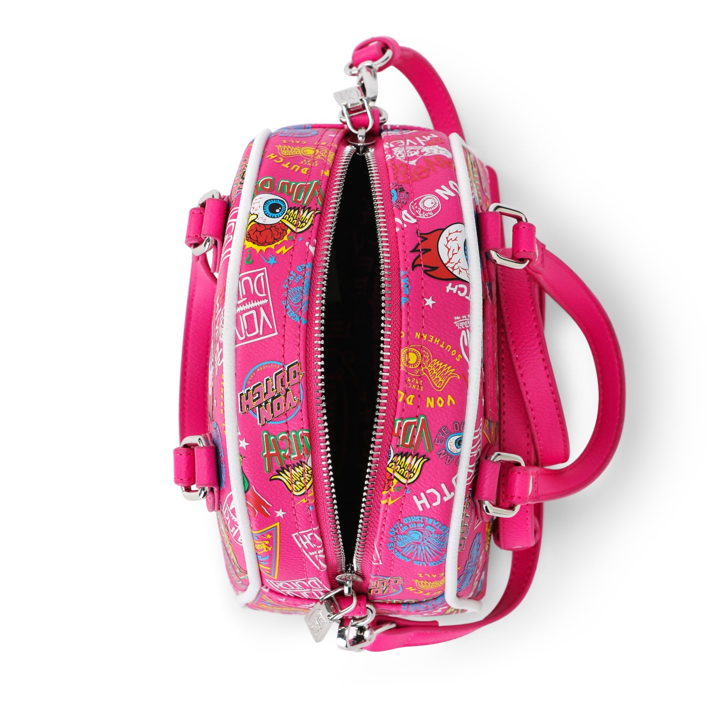 Von Dutch  Hot‑Pink Jax Bowling Bag