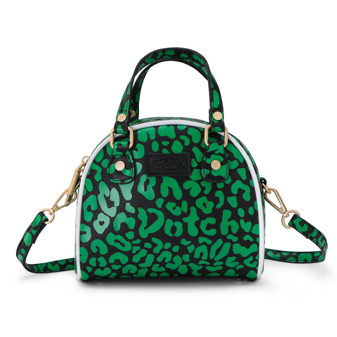 Cheetah Lime Green Bowling Bag