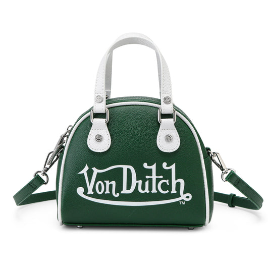Forest Green & White Two-Tone Bowling Bag