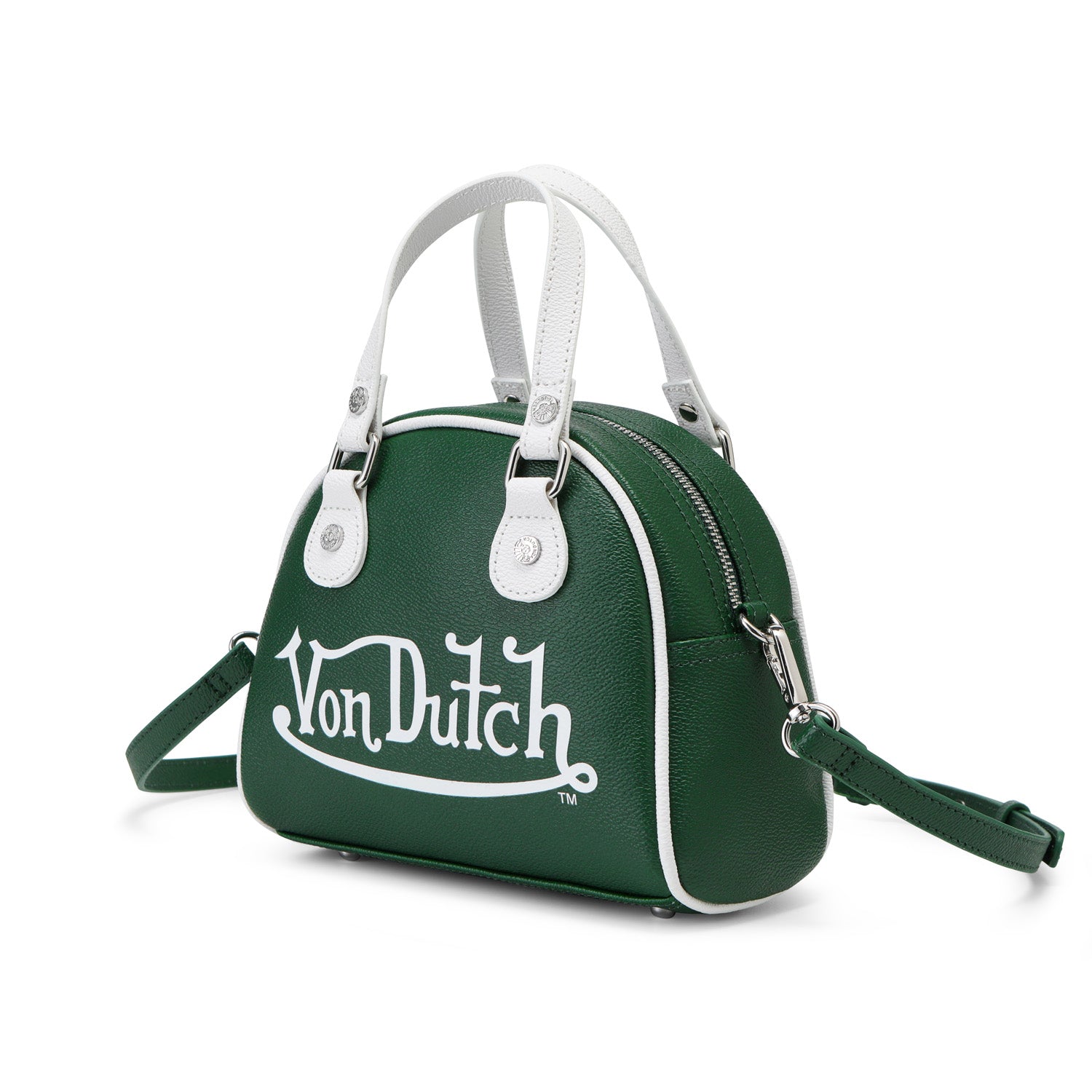 Forest Green & White Two-Tone Bowling Bag | Von Dutch