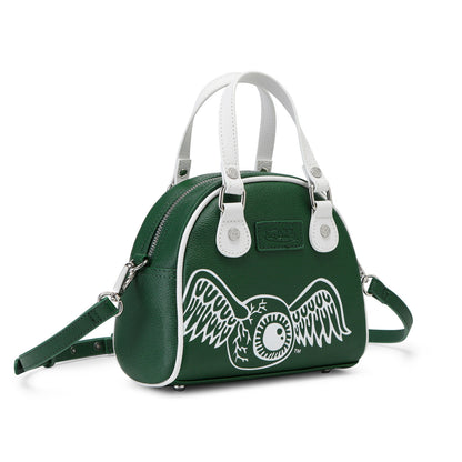 Forest Green & White Two-Tone Bowling Bag