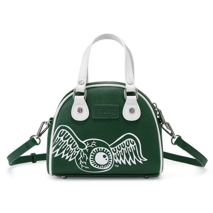 Forest Green & White Two-Tone Bowling Bag