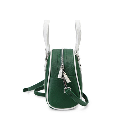 Forest Green & White Two-Tone Bowling Bag