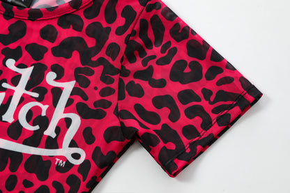 MESH COVER UP DRESS - PINK CHEETAH