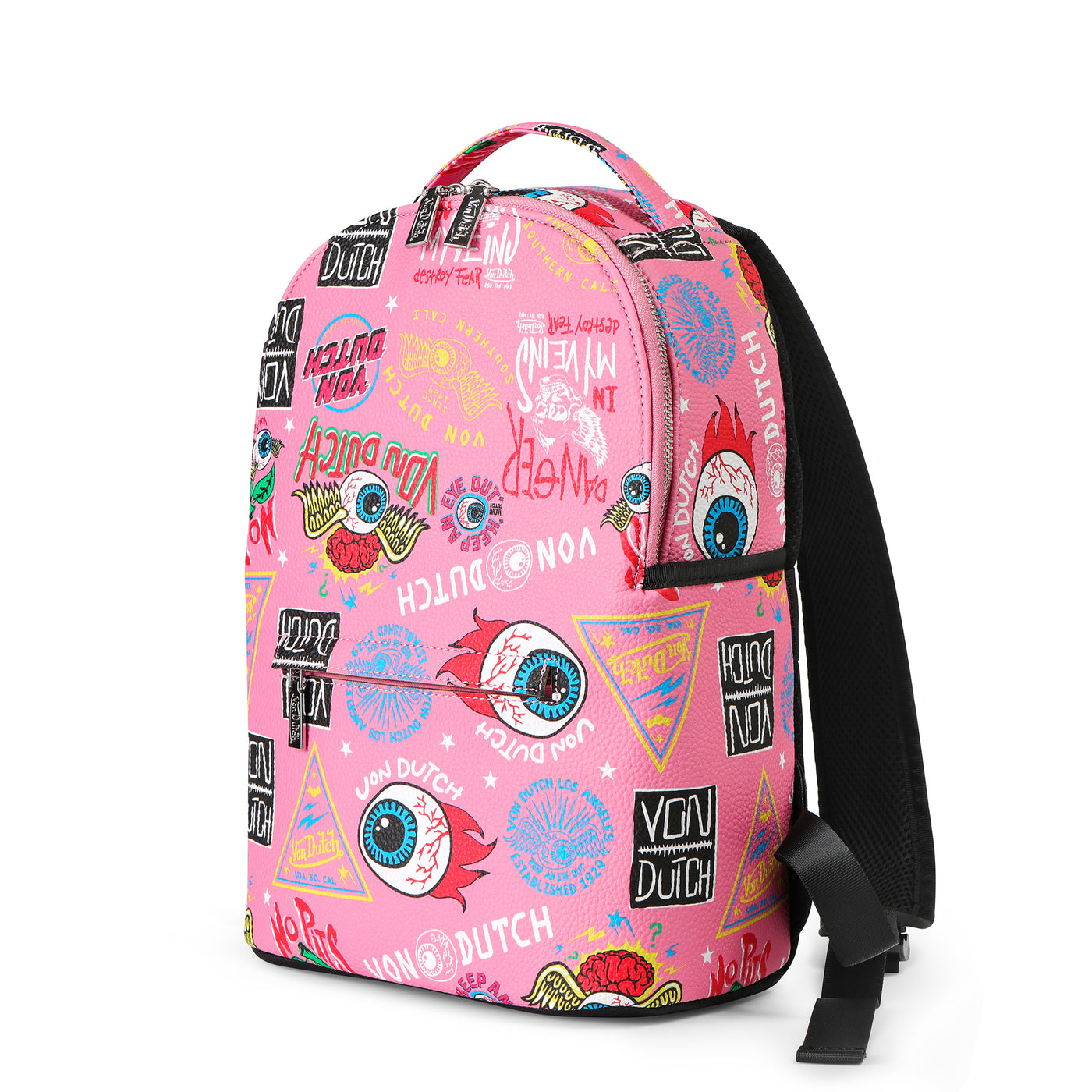 Von Dutch Small Sized Light Pink Jax Backpack